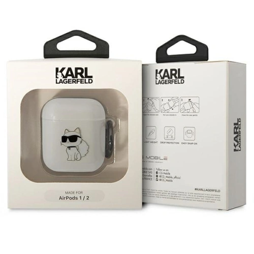 Kup Etui Karl Lagerfeld KLA2HNCHTCT Apple AirPods 2/1 transparent Ikonik Choupette - KLD1499 - {ean13} - Sklep Home Screen