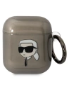 Etui Karl Lagerfeld KLA2HNIKTCK Apple AirPods 2/1 negru/black Karl`s Head