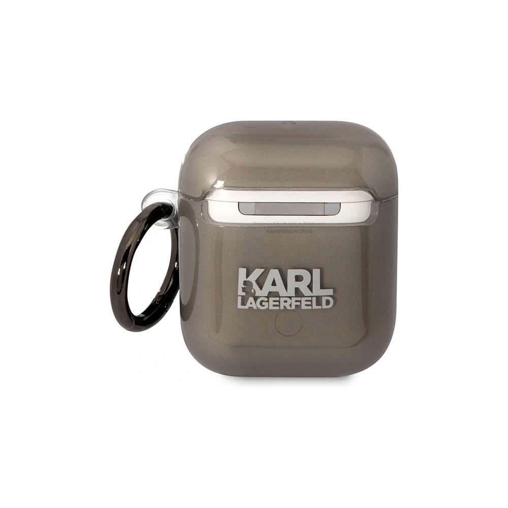 Etui Karl Lagerfeld KLA2HNIKTCK Apple AirPods 2/1 czarny/black Karl`s Head