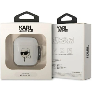 Kup Etui Karl Lagerfeld KLA2HNIKTCT Apple AirPods 2/1 transparent Capul lui Karl - KLD1501 - {ean13} - Sklep Home Screen