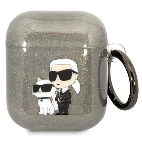 Buy Karl Lagerfeld KLA2HNKCTGK Apple AirPods 2/1 black Gliter Karl&Choupette - KLD1502 - {ean13} - Home Screen Store Europe