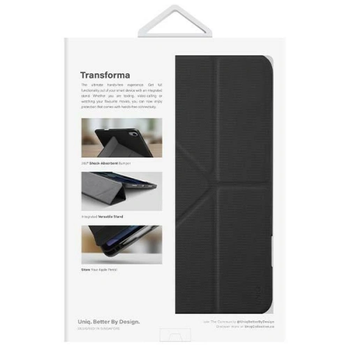 Kup Etui UNIQ Transforma Apple iPad 10.9 2022 (10. generáció) Antimikrobiális fekete/ebony black - UNIQ871 - {ean13} - Sklep Home Screen