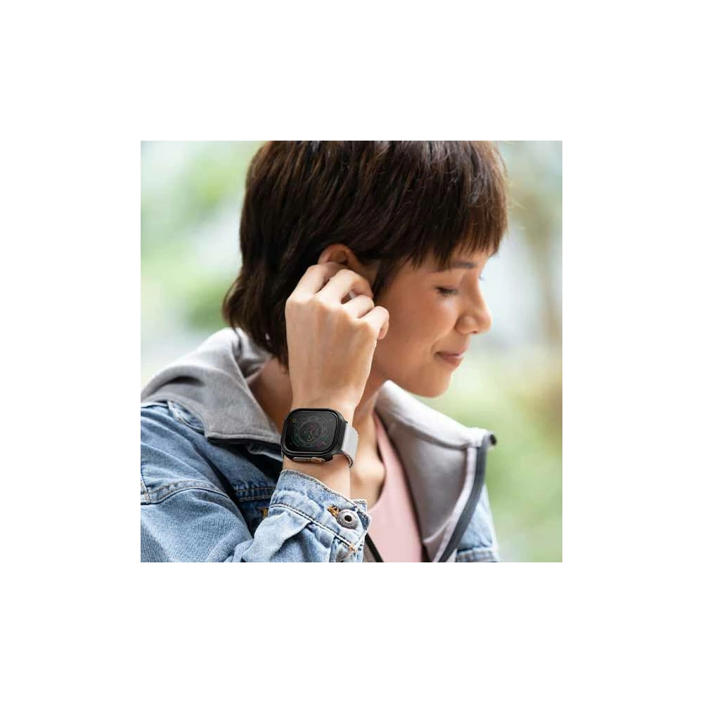 Etui UNIQ Valencia Apple Watch Ultra 49mm czarny/midnight black