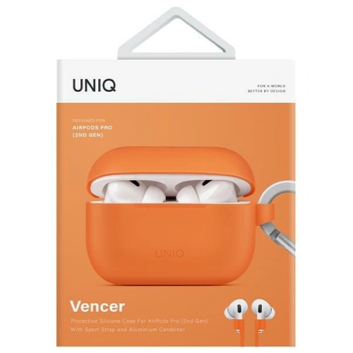 Kup Etui UNIQ Vencer Apple AirPods Pro 2 szilikon narancssárga/égett narancssárga - UNIQ874 - {ean13} - Sklep Home Screen