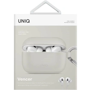 Buy UNIQ Vencer Apple AirPods Pro 2 Silicone chalk grey - UNIQ875 - {ean13} - Home Screen Store Europe