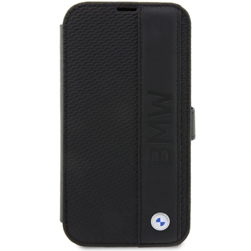 Kup BMW Apple Tasche BMBKP14X22RDPK iPhone 14 Pro Max schwarz/schwarz Bookcase Leder Textured&Stripe - BMW349 - {ean13} - Sklep Home Screen