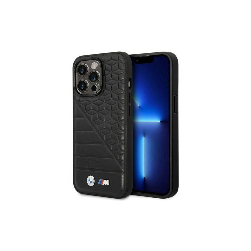Etui BMW BMHCP14L22PMGK Apple iPhone 14 Pro czarny/black Bi Pattern