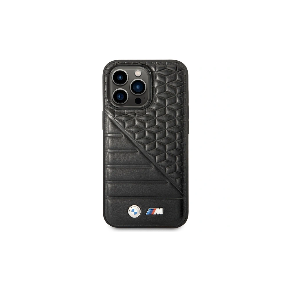 Etui BMW BMHCP14L22PMGK Apple iPhone 14 Pro czarny/black Bi Pattern