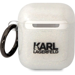 Kup Etui Karl Lagerfeld KLA2HNKCTGT Apple AirPods 2/1 transparent Gliter Karl&Choupette - KLD1503 - {ean13} - Sklep Home Screen