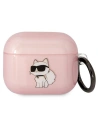 Etui Karl Lagerfeld KLA3HNCHTCP Apple AirPods 3 rózsaszín/pink Ikonik Choupette