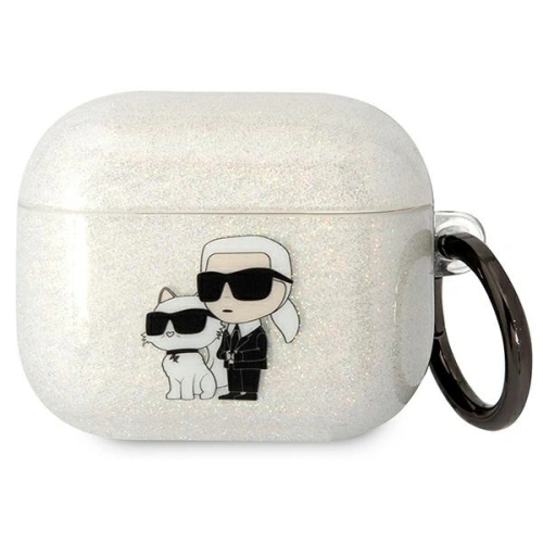 Buy Karl Lagerfeld KLA3HNKCTGT Apple AirPods 3 transparent Gliter Karl&Choupette - KLD1505 - {ean13} - Home Screen Store Europe