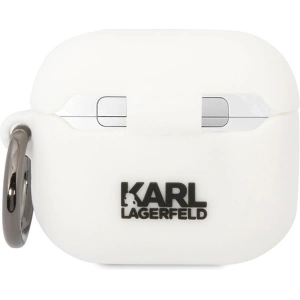 Kup Etui Karl Lagerfeld KLACA3SILKCW Apple AirPods 3 biały/white Silicone Karl & Choupette - KLD1507 - {ean13} - Sklep Home Screen