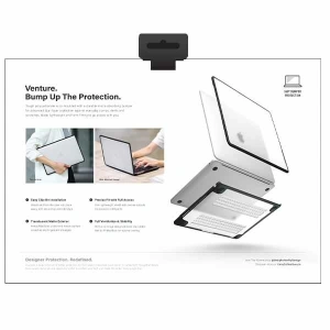 Kup Etui UNIQ Venture Apple MacBook Air 13 (2018 - 2022) czarny/midnight black - UNIQ877 - {ean13} - Sklep Home Screen