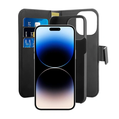 Kup Etui PURO Wallet Detachable 2in1 MagSafe Apple iPhone 14 Pro Max (černý) - PUR635 - {ean13} - Sklep Home Screen
