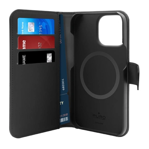 Kup Etui PURO Wallet Odnímatelný 2v1 MagSafe Apple iPhone 14 Pro (černý) - PUR636 - {ean13} - Sklep Home Screen