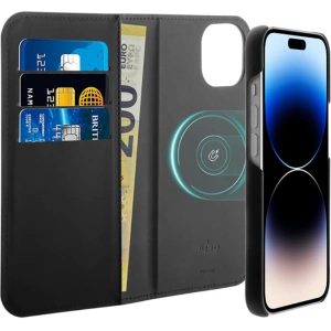 Kup Etui PURO Wallet Detachable 2in1 MagSafe Apple iPhone 14 Plus / 15 Plus (czarny) - PUR637 - {ean13} - Sklep Home Screen
