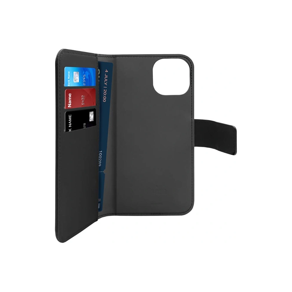 Etui PURO Wallet Detachable 2in1 MagSafe Apple iPhone 14/13 (czarny)