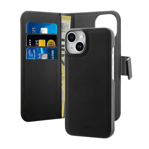 Kup Etui PURO Wallet Detachable 2in1 MagSafe Apple iPhone 14/13 (negru) - PUR638 - {ean13} - Sklep Home Screen