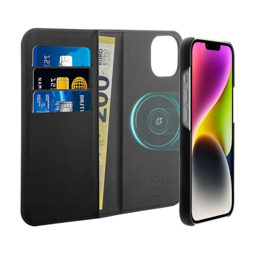 Kup Etui PURO Wallet Detachable 2in1 MagSafe Apple iPhone 14/13 (czarny) - PUR638 - {ean13} - Sklep Home Screen