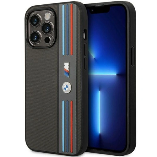 Kup BMW Apple Tasche BMHCP14L22PPMA iPhone 14 Pro grau/grau Tricolor M Kollektion - BMW354 - {ean13} - Sklep Home Screen