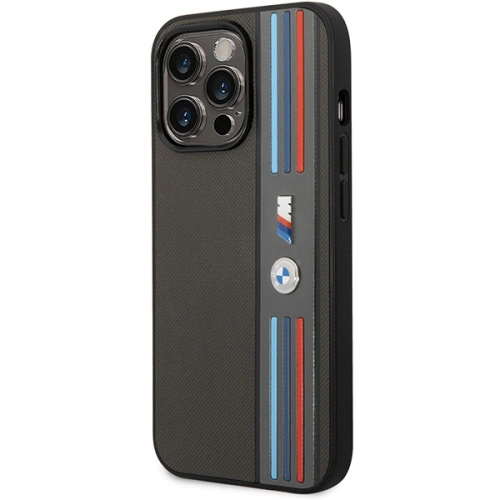 Kup BMW Apple Tasche BMHCP14L22PPMA iPhone 14 Pro grau/grau Tricolor M Kollektion - BMW354 - {ean13} - Sklep Home Screen