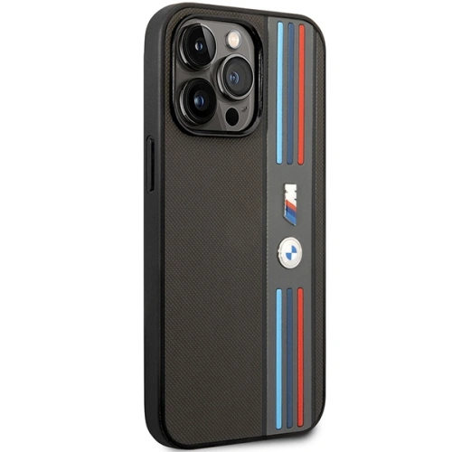 Kup BMW Apple Tasche BMHCP14L22PPMA iPhone 14 Pro grau/grau Tricolor M Kollektion - BMW354 - {ean13} - Sklep Home Screen