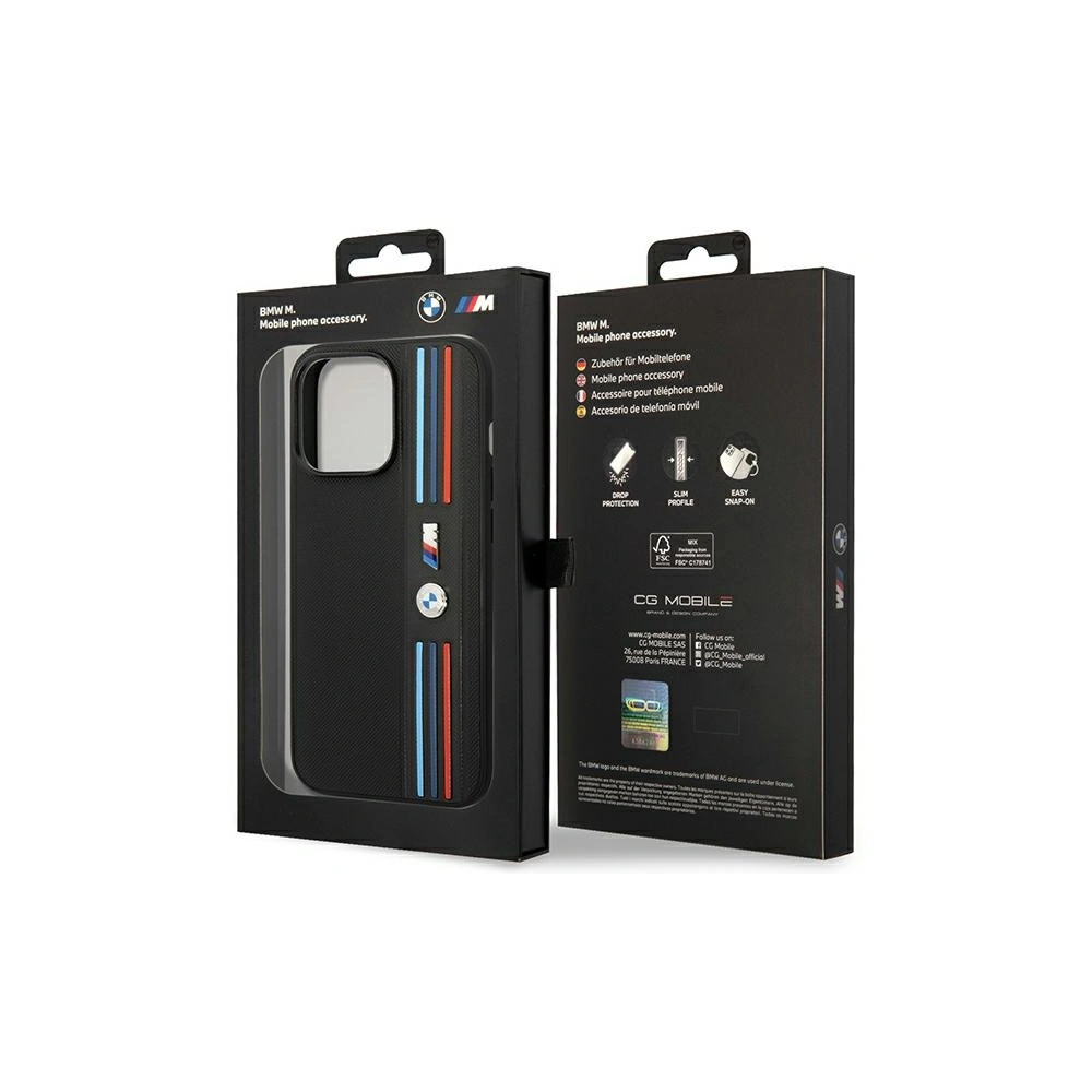 Etui BMW BMHCP14L22PPMK Apple iPhone 14 Pro czarny/black Tricolor M Collection