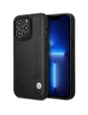 BMW Apple Tasche BMHCP14L22RBDK iPhone 14 Pro schwarz/schwarz Hardcase Leder Blau Dots