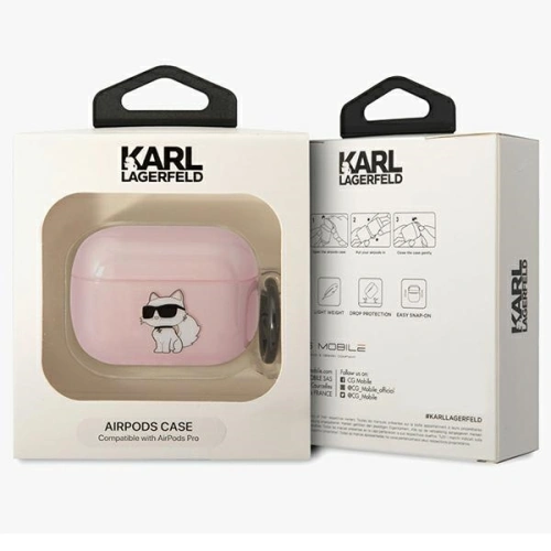 Kup Etui Karl Lagerfeld KLAPHNCHTCP Apple AirPods Pro roz/rozp Ikonik Choupette - KLD1508 - {ean13} - Sklep Home Screen