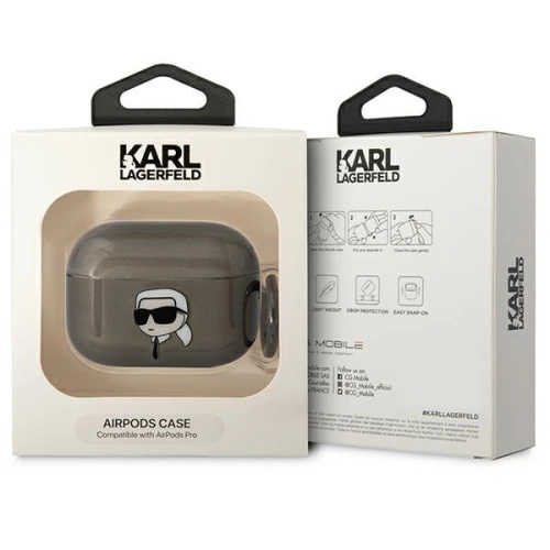 Kup Etui Karl Lagerfeld KLAPHNIKTCK Apple AirPods Pro fekete/kék Karl feje - KLD1510 - {ean13} - Sklep Home Screen