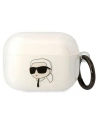 Etui Karl Lagerfeld KLAPHNIKTCT Apple AirPods Pro transparent Karl`s Head