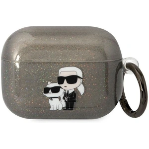 Kup Etui Karl Lagerfeld KLAPHNKCTGK Apple AirPods Pro czarny/black Gliter Karl&Choupette - KLD1512 - {ean13} - Sklep Home Screen