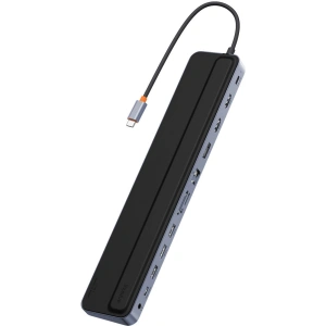 Kup HUB Baseus EliteJoy Gen2 USB 12w1 cu cablu USB-C de 25cm USB-A/USB-C/DP/HDMI/SD/TF/RJ45/3,5mm jack/PD 100W gri - BSU3978 - {ean13} - Sklep Home Screen