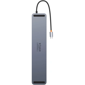 Kup HUB Baseus EliteJoy Gen2 USB 12w1 cu cablu USB-C de 25cm USB-A/USB-C/DP/HDMI/SD/TF/RJ45/3,5mm jack/PD 100W gri - BSU3978 - {ean13} - Sklep Home Screen