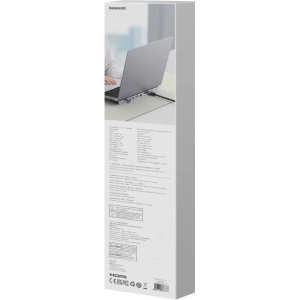 Kup HUB Baseus EliteJoy Gen2 USB 12w1 cu cablu USB-C de 25cm USB-A/USB-C/DP/HDMI/SD/TF/RJ45/3,5mm jack/PD 100W gri - BSU3978 - {ean13} - Sklep Home Screen