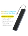 Kup HUB Baseus EliteJoy Gen2 USB 12w1 cu cablu USB-C de 25cm USB-A/USB-C/DP/HDMI/SD/TF/RJ45/3,5mm jack/PD 100W gri - BSU3978 - {ean13} - Sklep Home Screen