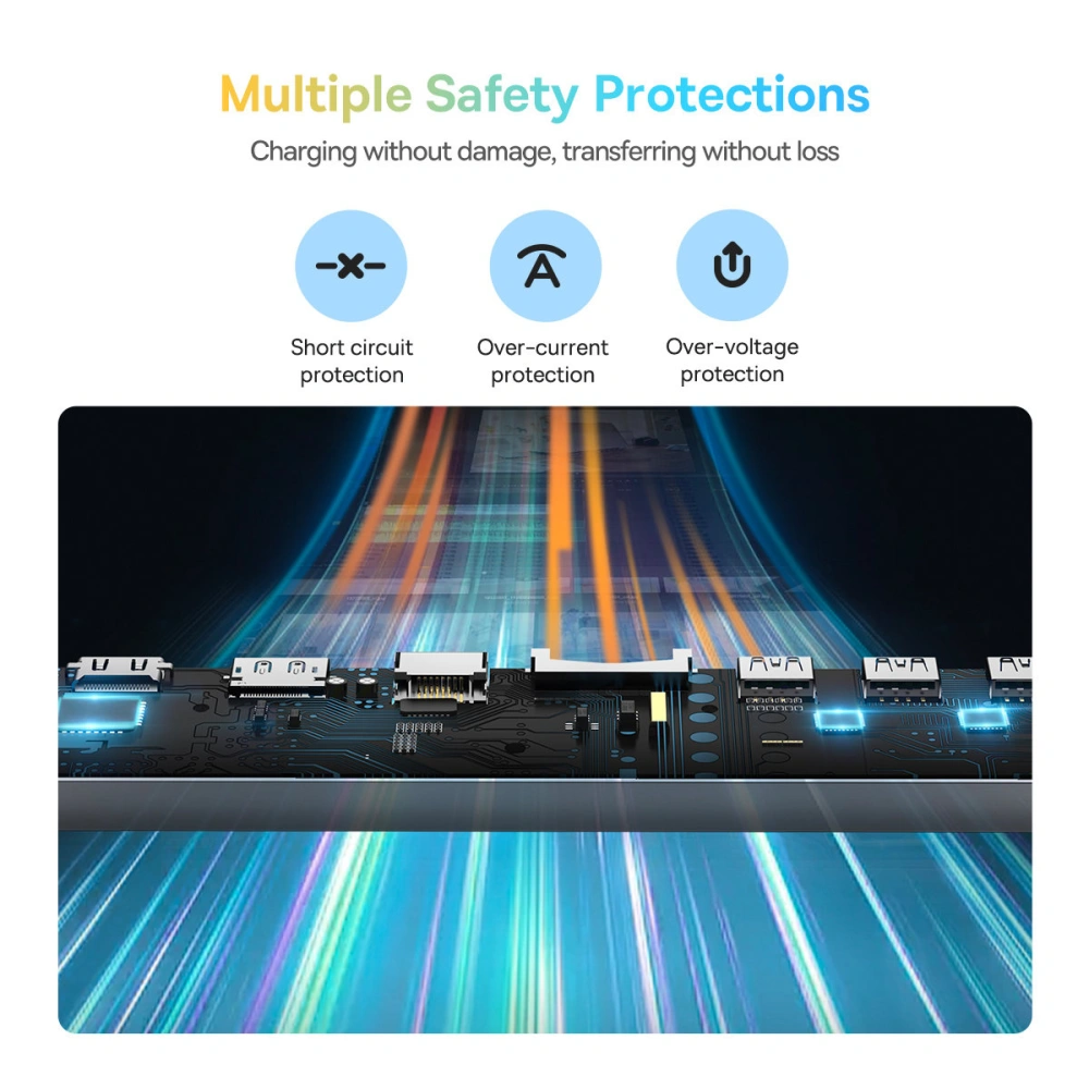 HUB Baseus EliteJoy Gen2 USB 12w1 z kablem USB-C 25cm USB-A/USB-C/DP/HDMI/SD/TF/RJ45/3,5mm jack/PD 100W szary