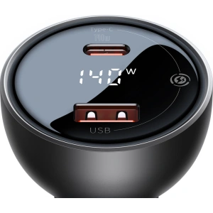Kup Ładowarka samochodowa Baseus Digital Display USB-A/USB-C PD 3.1 140W + kabel USB-C 5A 240W 1m czarny - BSU3979 - {ean13} - Sklep Home Screen