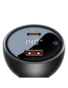 Kup Autós töltő Baseus Digitális kijelző USB-A/USB-C PD 3.1 140W + USB-C 5A 240W 1m fekete kábel - BSU3979 - {ean13} - Sklep Home Screen