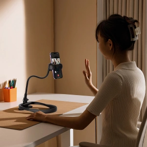 Baseus ComfortJoy Series univerzální držák na krk, stojan na telefon černý