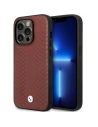 Etui BMW BMHCP14L22RFGR Apple iPhone 14 Pro burgundowy/burgundy Leather Diamond Pattern