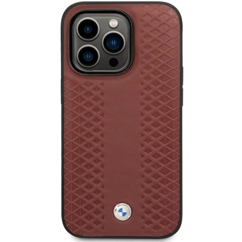 Kup Etui BMW BMHCP14L22RFGR Apple iPhone 14 Pro burgund/burgundy Piele cu model diamant - BMW359 - {ean13} - Sklep Home Screen