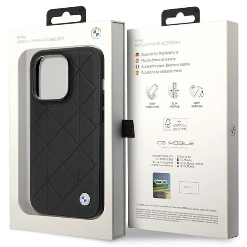 Kup BMW Apple Tasche BMHCP14L22RQDK iPhone 14 Pro schwarz/schwarz Leder gesteppt - BMW360 - {ean13} - Sklep Home Screen