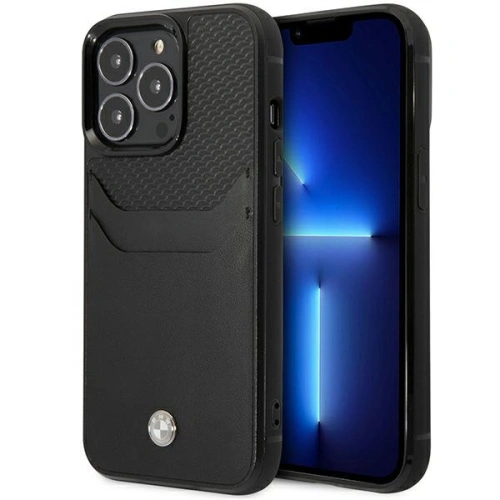 Kup Etui BMW BMHCP14L22RSEPK Apple iPhone 14 Pro černé/black kožené s slotem na karty - BMW361 - {ean13} - Sklep Home Screen