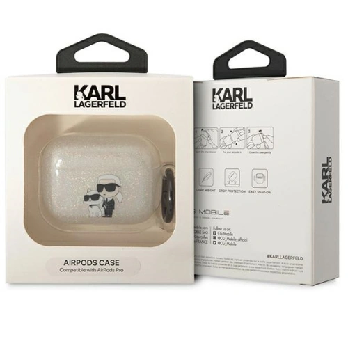 Kup Etui Karl Lagerfeld KLAPHNKCTGT Apple AirPods Pro transparent Gliter Karl&Choupette - KLD1513 - {ean13} - Sklep Home Screen