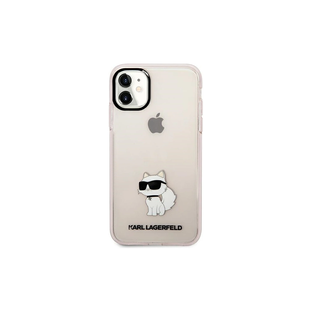 Etui Karl Lagerfeld KLHCN61HNCHTCP Apple iPhone 11/XR różowy/pink hardcase Ikonik Choupette