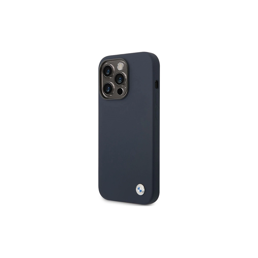 Etui BMW BMHCP14LSILNA Apple iPhone 14 Pro granatowy/navy Silicone Metal Logo