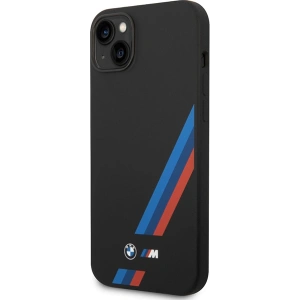Etui BMW BMHCP14M22SOTK Apple iPhone 14 Plus / 15 Plus czarny/black Silicone Slanted Sttripes