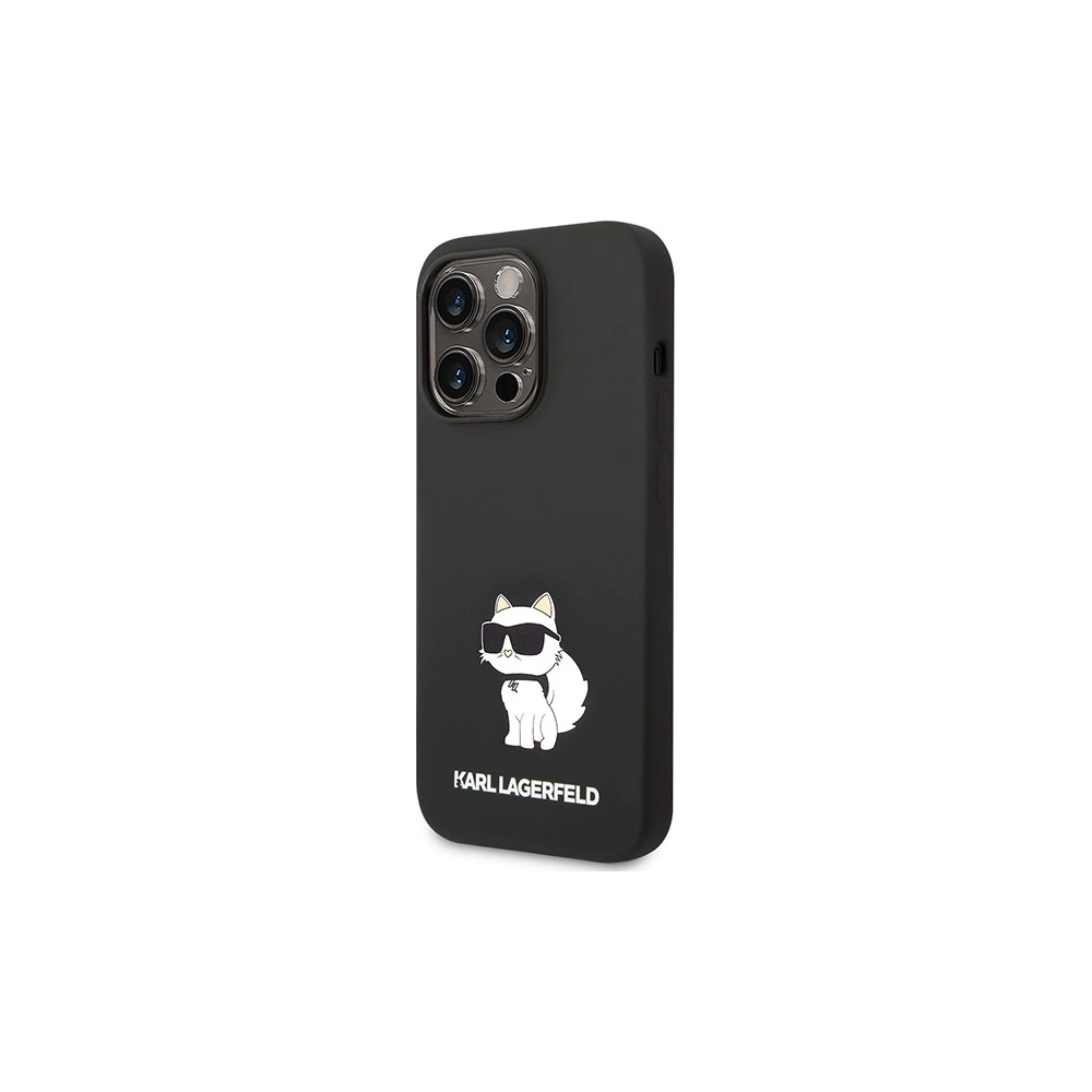 Etui Karl Lagerfeld KLHMP14LSNCHBCK Apple iPhone 14 Pro hardcase czarny/black Silicone Choupette MagSafe