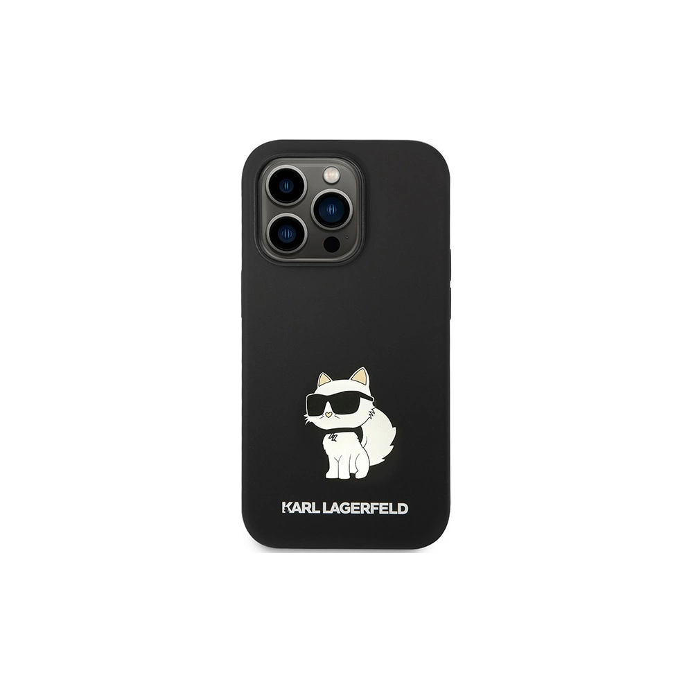 Etui Karl Lagerfeld KLHMP14LSNCHBCK Apple iPhone 14 Pro hardcase czarny/black Silicone Choupette MagSafe
